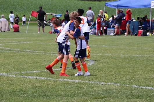 Two players congratulate each other on winning the tournament