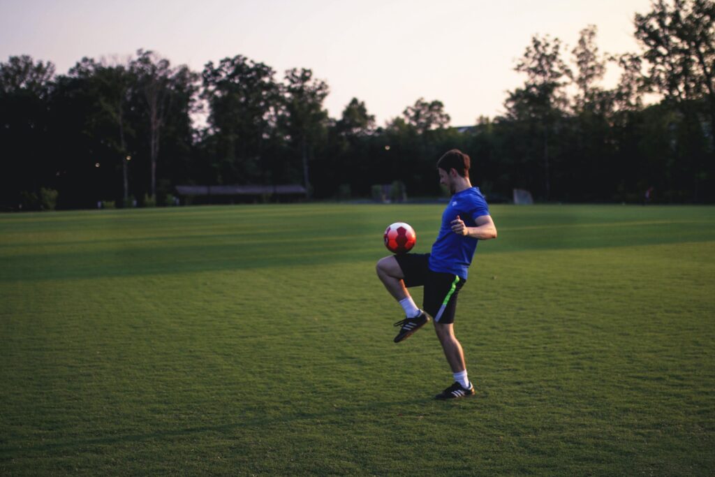 man playing ball